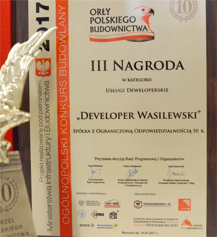 Orzeł Polskiego Budownictwa - Wasilewski Developer w Ełku
