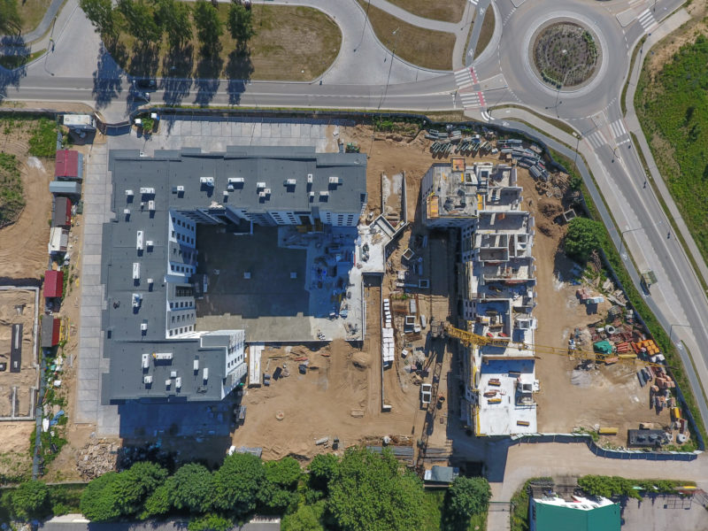 Widok z lotu ptaka Nowe Miasto 2019